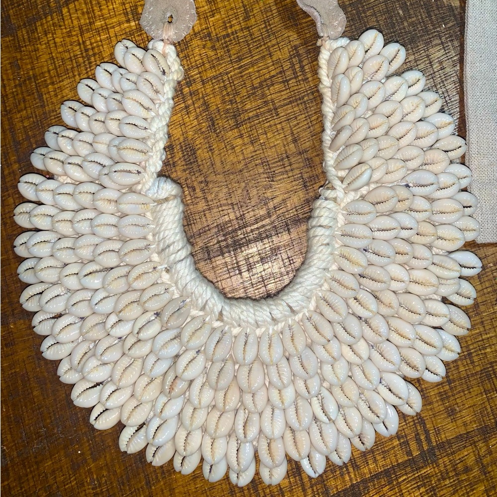 Twine & Twig Cowrie shell collar Boho necklace